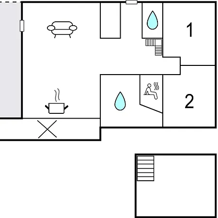 Vakantiehuis 2 Bedroom In